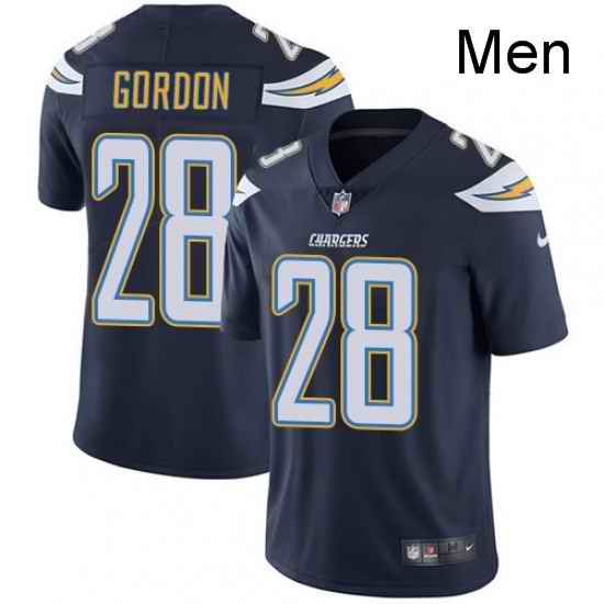 Men Nike Los Angeles Chargers 28 Melvin Gordon Navy Blue Team Color Vapor Untouchable Limited Player NFL Jersey